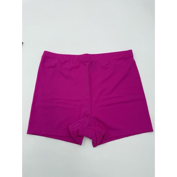 Swimsuits For All Women’s 2 Piece Tankini Bike Shorts Raspberry Tropic Size 12 - Picture 7 of 10